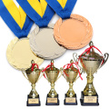 Günstige Custom Zinklegierung Blank Gold Award Sport Medaillen zum Drucken